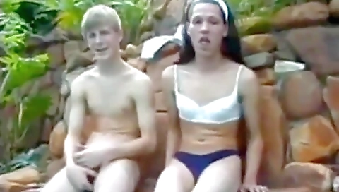 horny vintage milf with a tattooed pussy in the outdoor