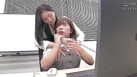 Asian girl with a pair of sexy lingerie is in her room