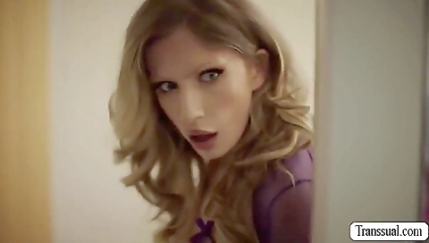 Busty blonde enjoys anal sex in her sexy white panties