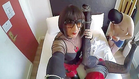 Big boobed brunette in sexy stockings gets fucked hard