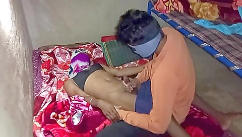 Ebony babe gets fucked in a hardcore morning in her room